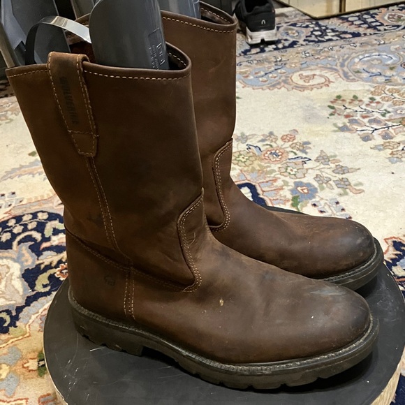 Wolverine  Dark Brown Leather Boots - Picture 2 of 11